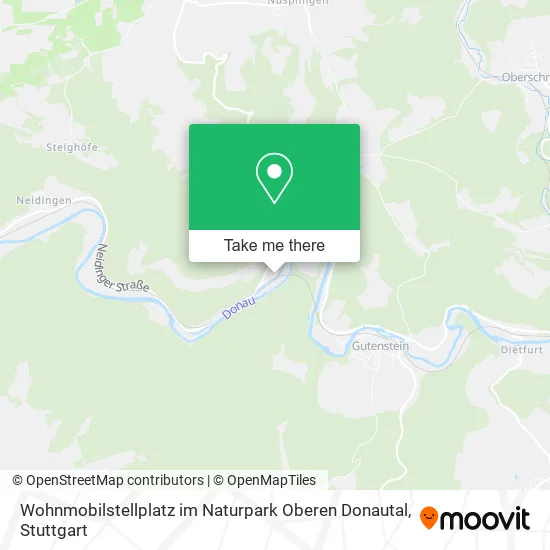 Wohnmobilstellplatz im Naturpark Oberen Donautal map