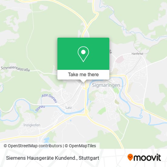 Siemens Hausgeräte Kundend. map