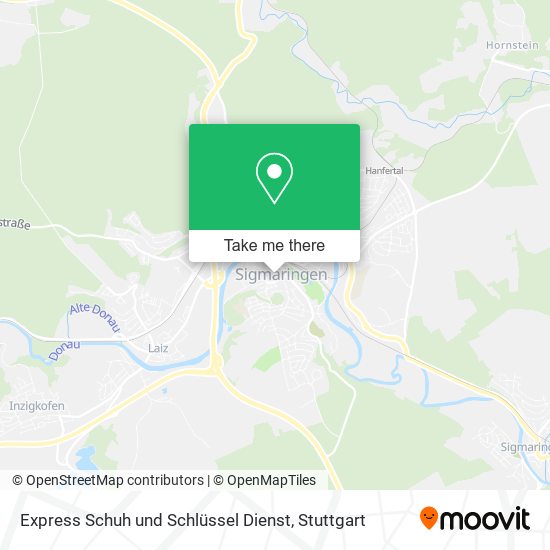 Express Schuh und Schlüssel Dienst map