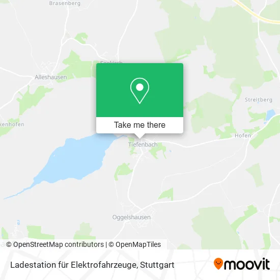 Карта Ladestation für Elektrofahrzeuge