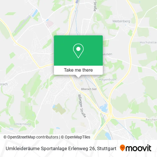 Карта Umkleideräume Sportanlage Erlenweg 26