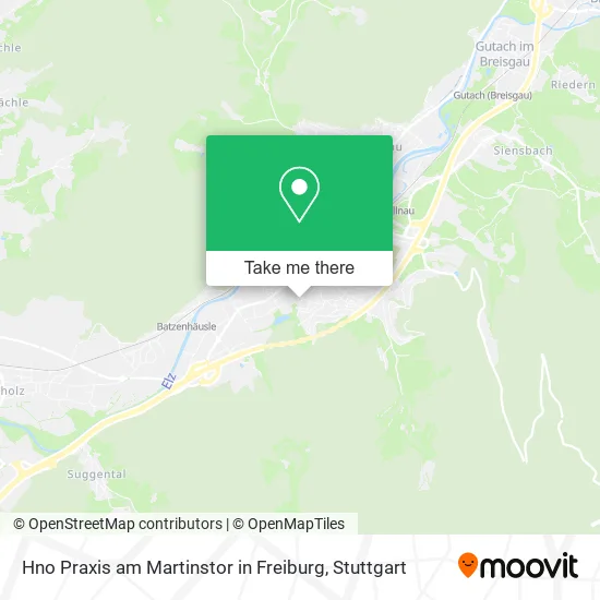 Карта Hno Praxis am Martinstor in Freiburg