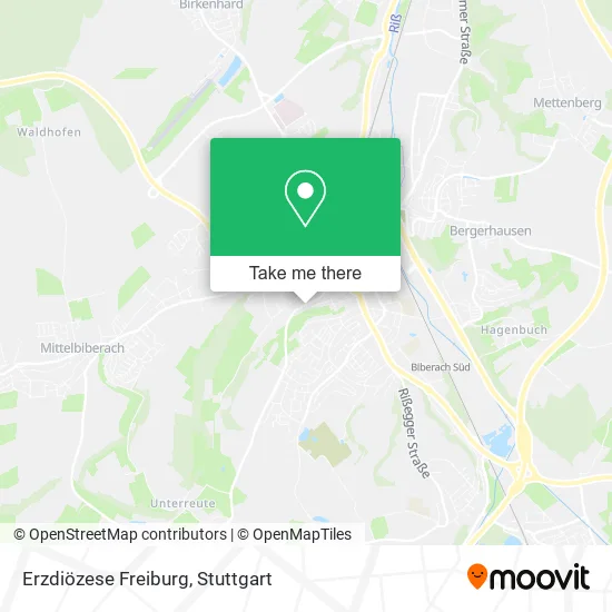 Карта Erzdiözese Freiburg