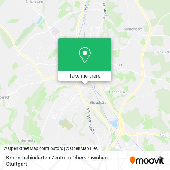 Körperbehinderten Zentrum Oberschwaben map