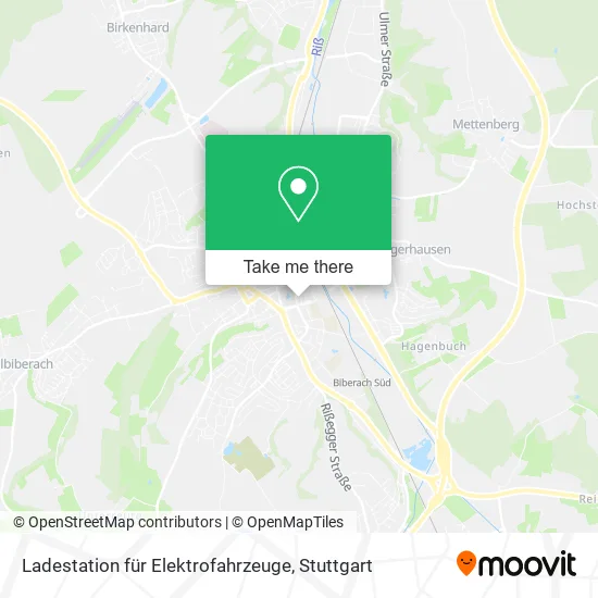 Карта Ladestation für Elektrofahrzeuge