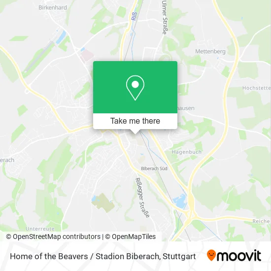 Карта Home of the Beavers / Stadion Biberach