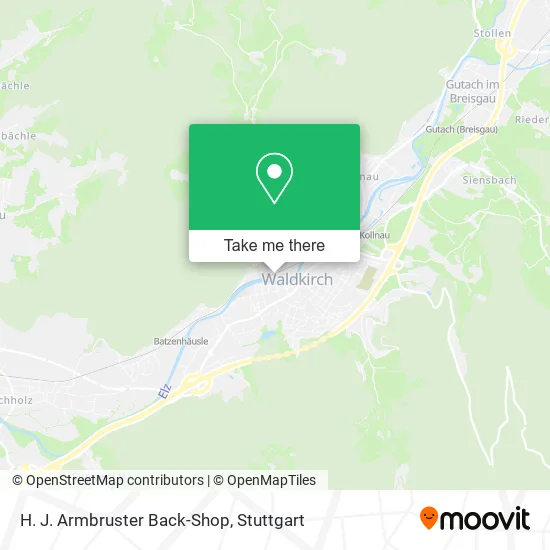 Карта H. J. Armbruster Back-Shop