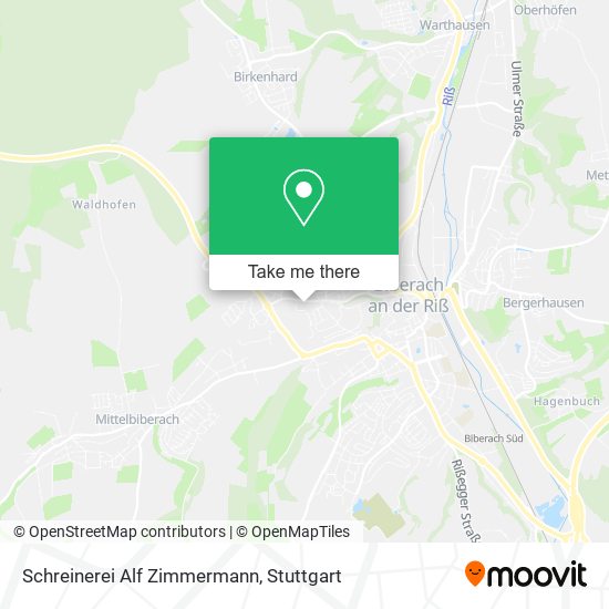 Schreinerei Alf Zimmermann map