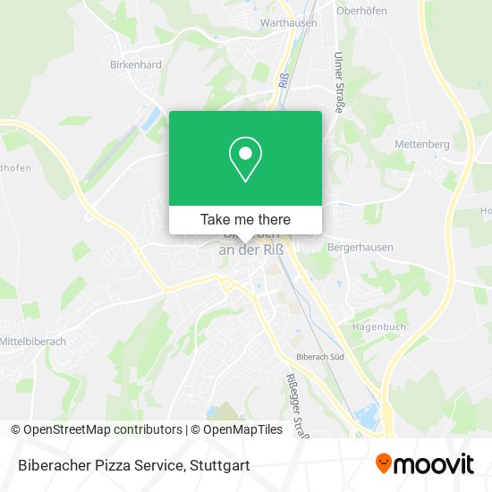 Карта Biberacher Pizza Service