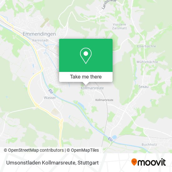 Umsonstladen Kollmarsreute map