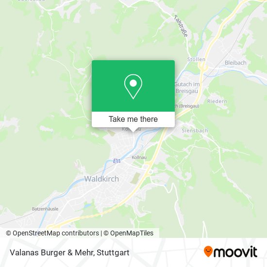 Карта Valanas Burger & Mehr