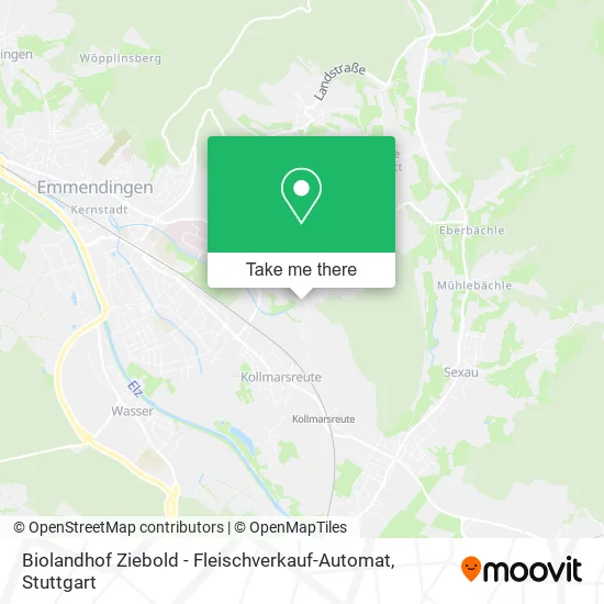 Карта Biolandhof Ziebold - Fleischverkauf-Automat