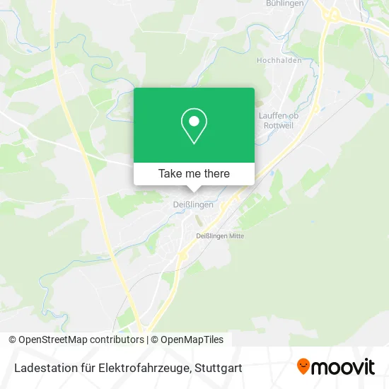 Карта Ladestation für Elektrofahrzeuge