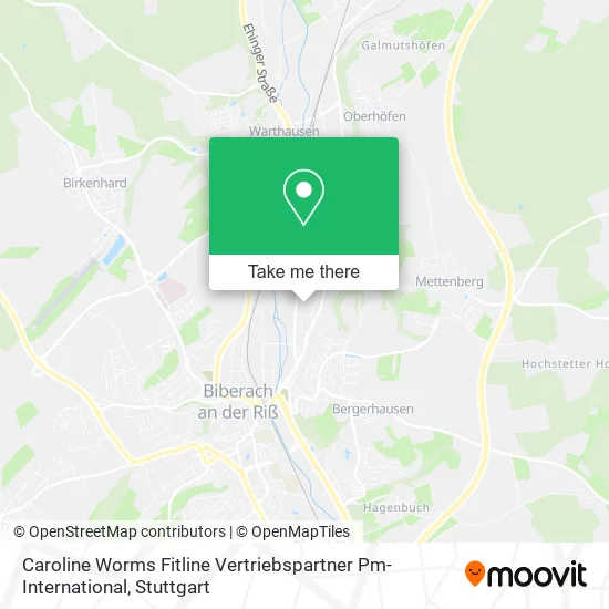 Карта Caroline Worms Fitline Vertriebspartner Pm-International