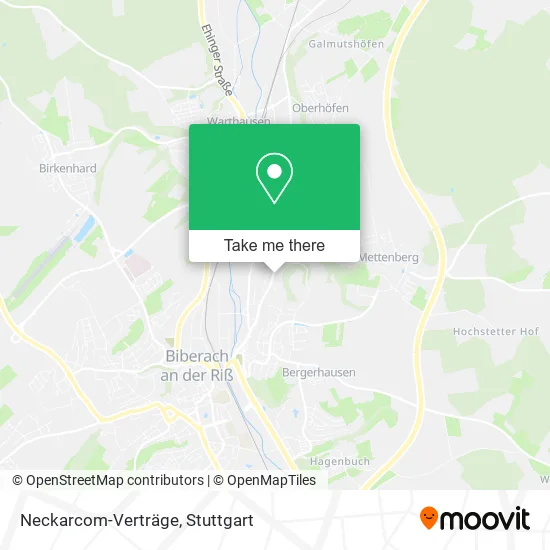 Карта Neckarcom-Verträge