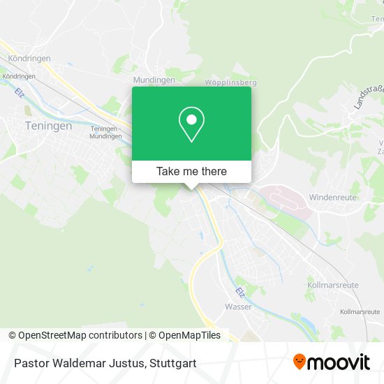 Pastor Waldemar Justus map