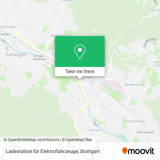 Ladestation für Elektrofahrzeuge map