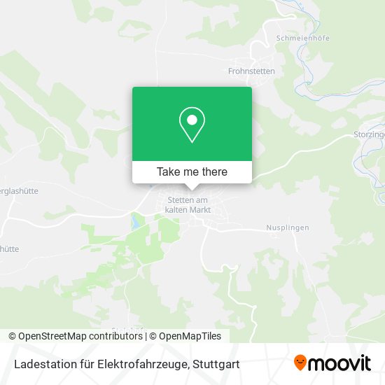 Карта Ladestation für Elektrofahrzeuge