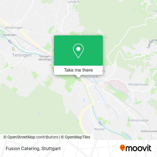 Fusion Catering map