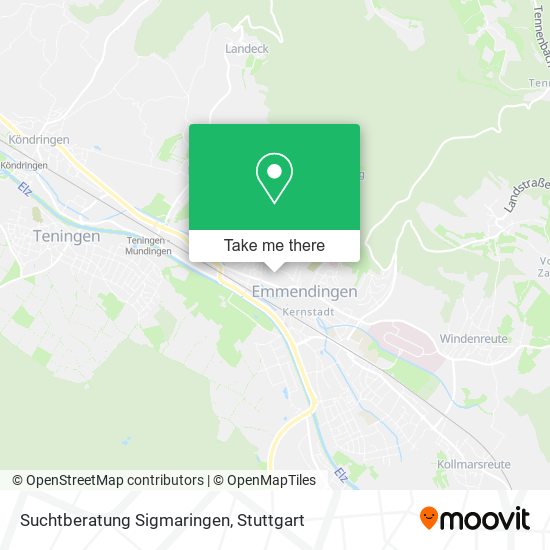 Suchtberatung Sigmaringen map