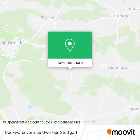 Карта Backwarenvertrieb Uwe Her