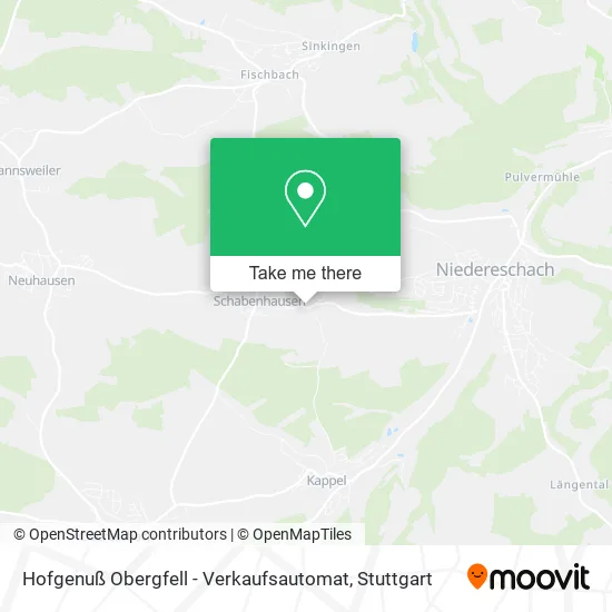 Карта Hofgenuß Obergfell - Verkaufsautomat