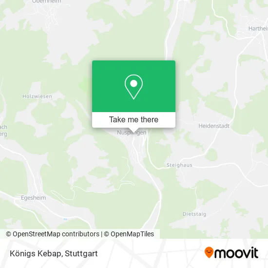 Карта Königs Kebap