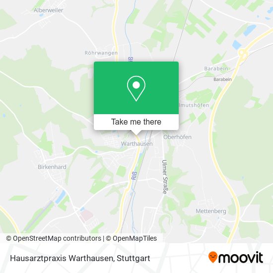 Hausarztpraxis Warthausen map