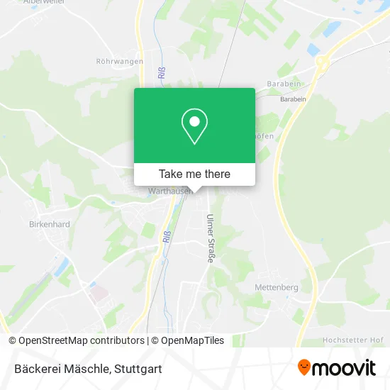 Карта Bäckerei Mäschle