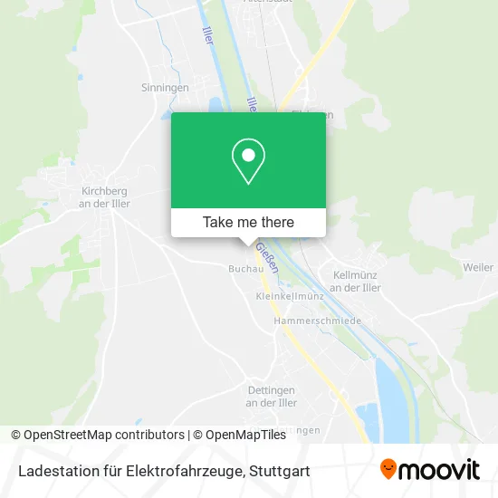 Карта Ladestation für Elektrofahrzeuge