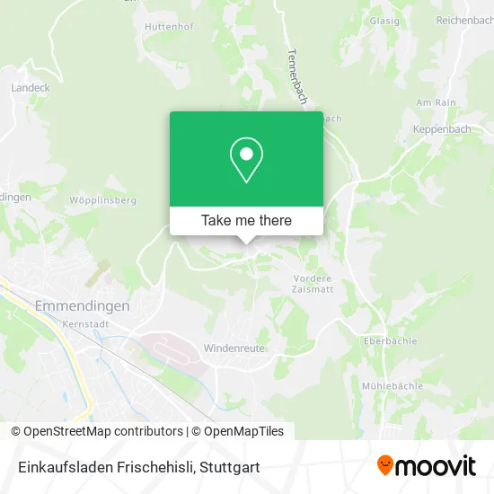 Карта Einkaufsladen Frischehisli