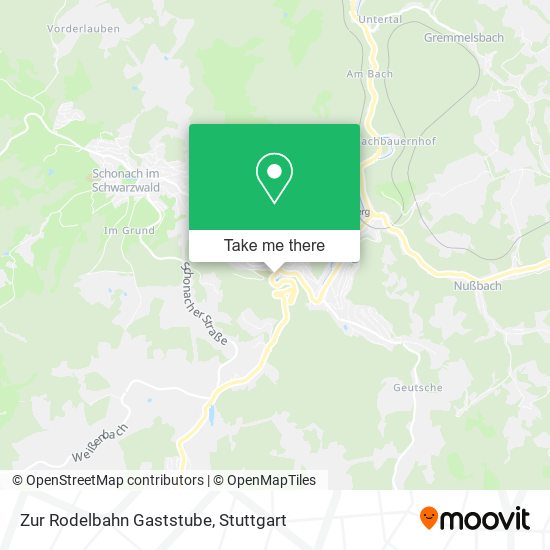 Карта Zur Rodelbahn Gaststube