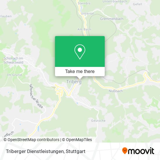 Triberger Dienstleistungen map