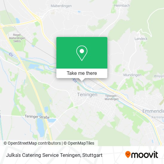 Julka's Catering Service Teningen map