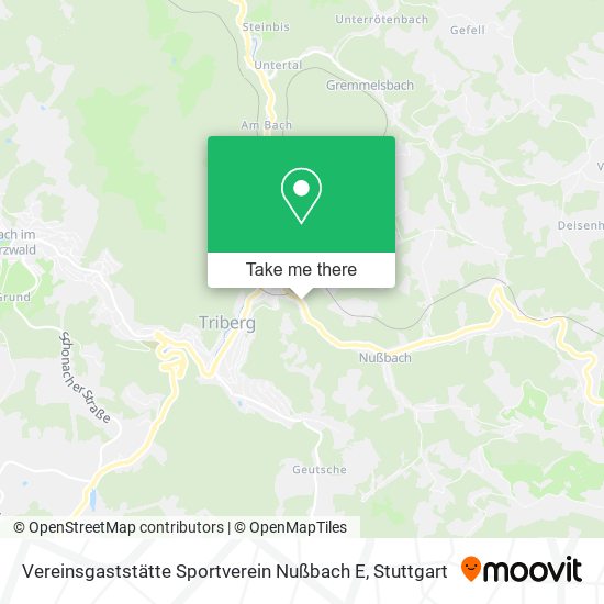 Vereinsgaststätte Sportverein Nußbach E map