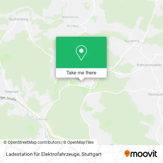 Карта Ladestation für Elektrofahrzeuge