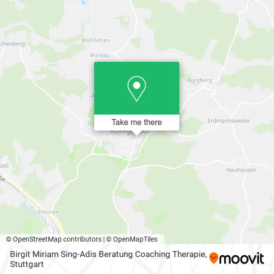 Карта Birgit Miriam Sing-Adis Beratung Coaching Therapie