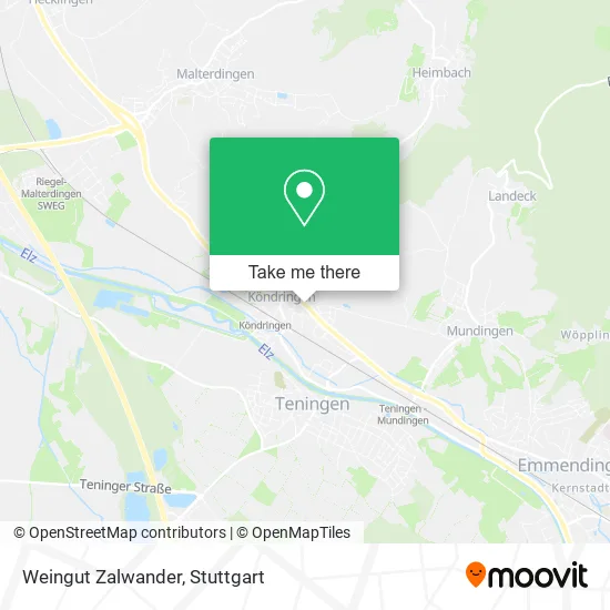 Карта Weingut Zalwander