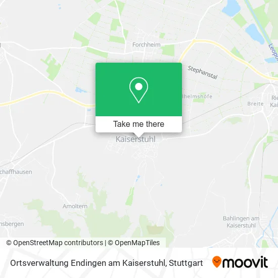 Карта Ortsverwaltung Endingen am Kaiserstuhl