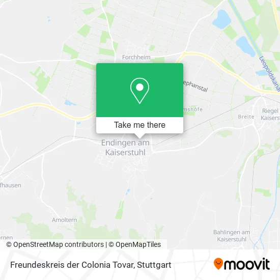 Карта Freundeskreis der Colonia Tovar