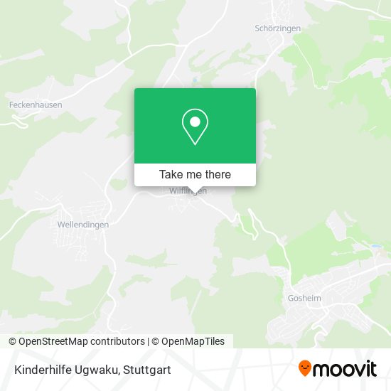 Kinderhilfe Ugwaku map