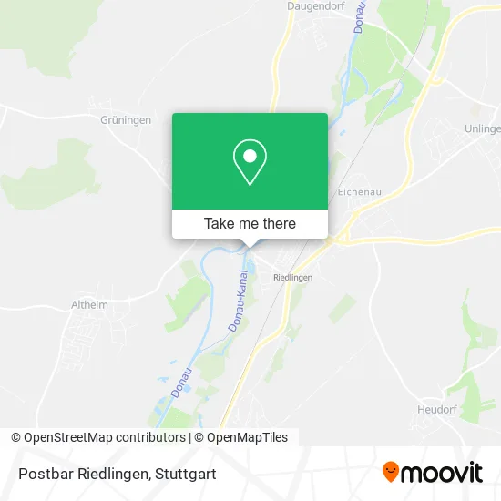 Карта Postbar Riedlingen