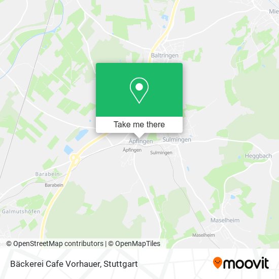 Bäckerei Cafe Vorhauer map
