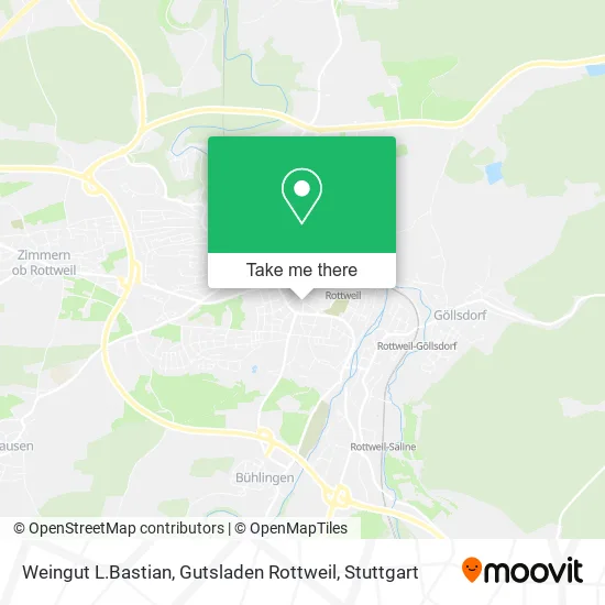 Карта Weingut L.Bastian, Gutsladen Rottweil