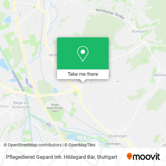 Pflegedienst Gepard Inh. Hildegard Bär map