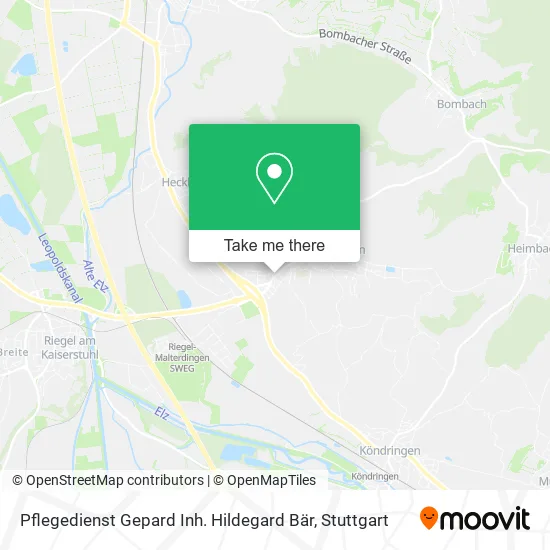 Карта Pflegedienst Gepard Inh. Hildegard Bär