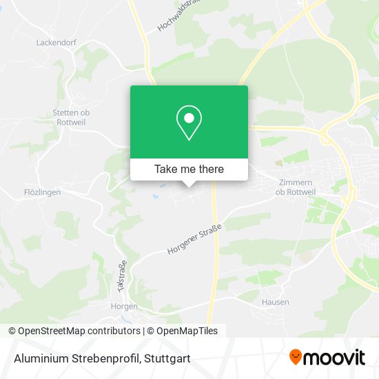 Aluminium Strebenprofil map