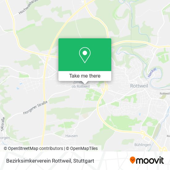 Bezirksimkerverein Rottweil map