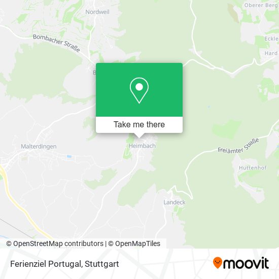 Ferienziel Portugal map