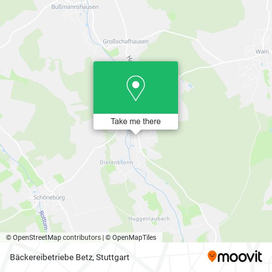 Карта Bäckereibetriebe Betz